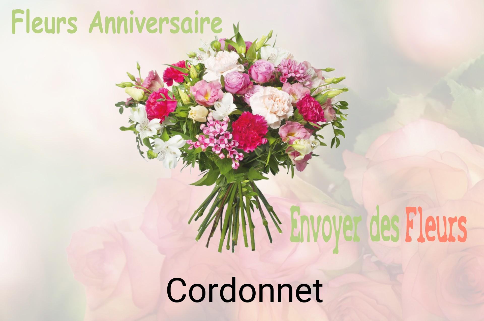 Bouquet de fleurs d’anniversaire livré à Cordonnet